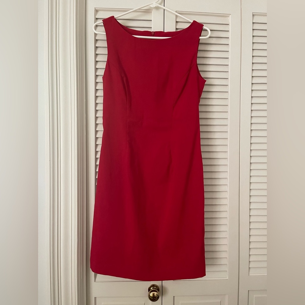 Elegant Red Pencil Dress